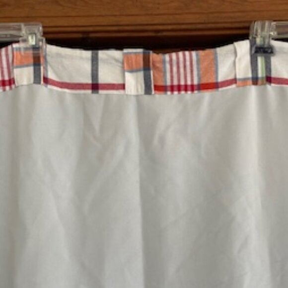 POTTERY BARN KIDS Blue Madras Plaid Patchwork Blackout Curtain Panel (1) - Picture 10 of 16